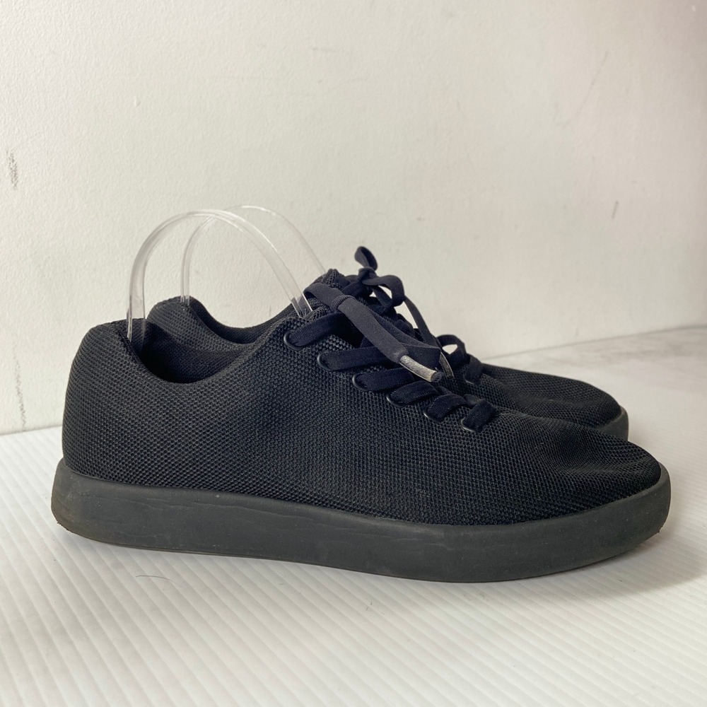 Atoms Model 000 Black Lace Up Slip On Sneakers Mens 8.75 Womens 10.25